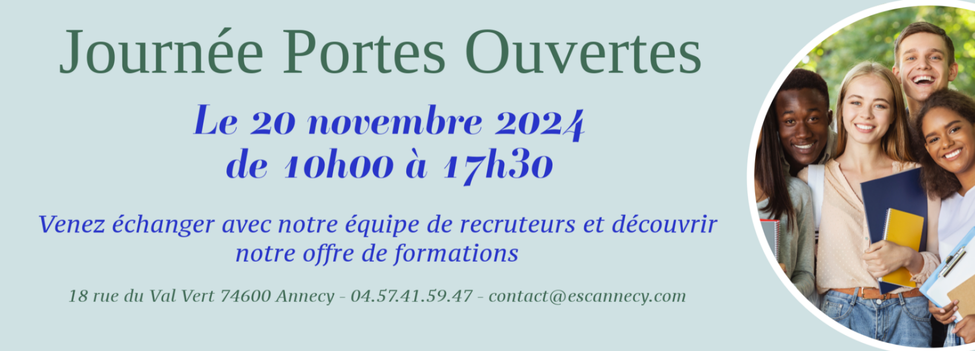 Annonce journée portes ouvertes